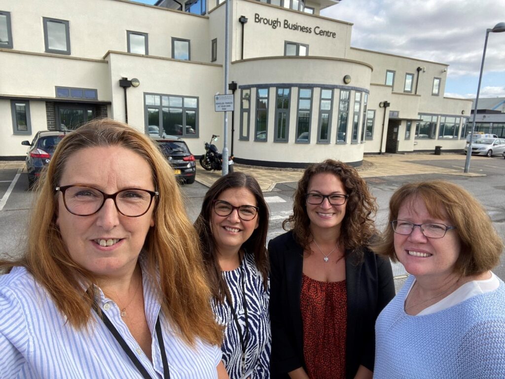 The Hague team outside the new offices in Hull